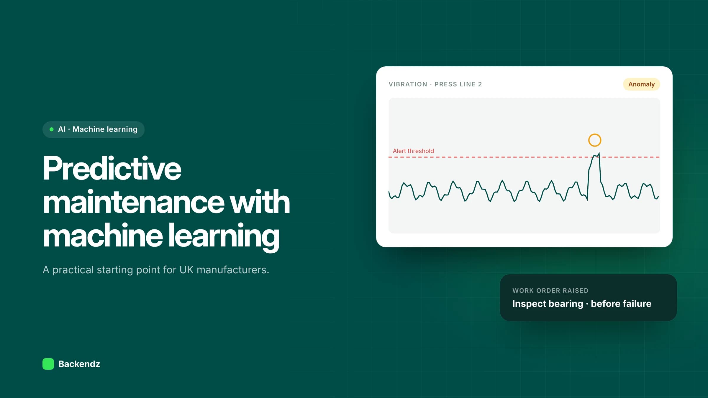 Predictive maintenance with machine learning for UK manufacturers